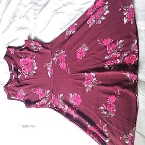 Children's Place Floral Jersey Knit Dress